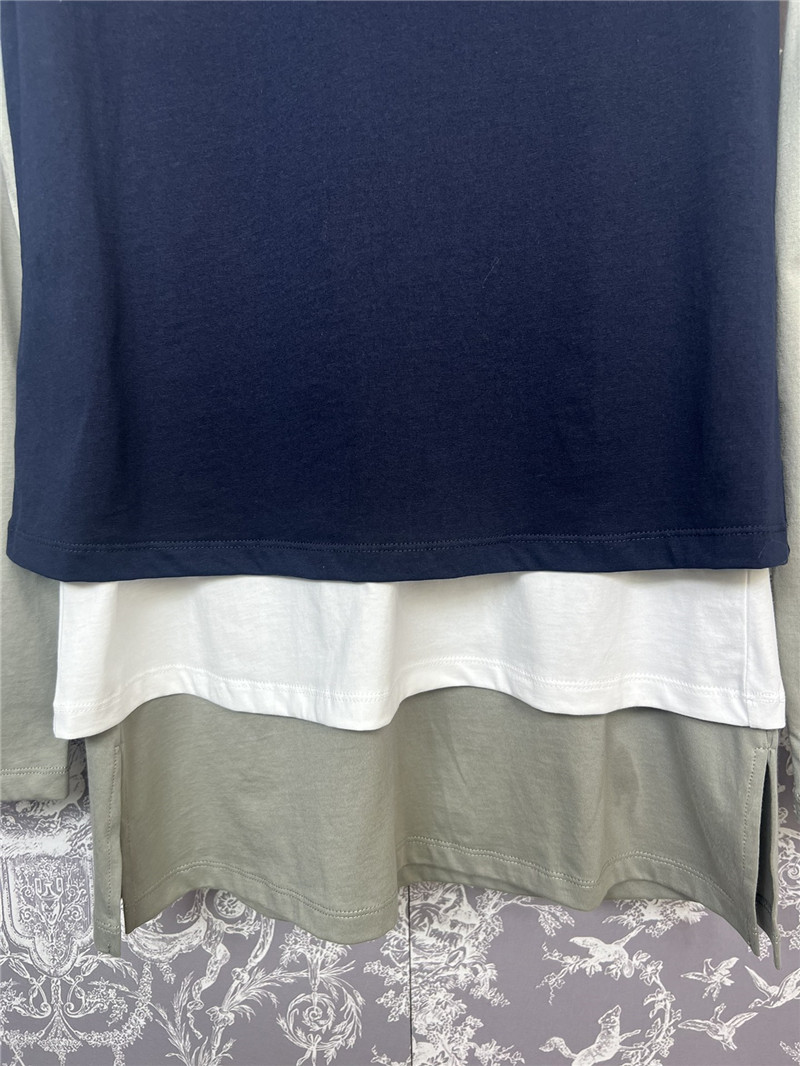 M1um1u layered three-piece long-sleeved t replica clothes