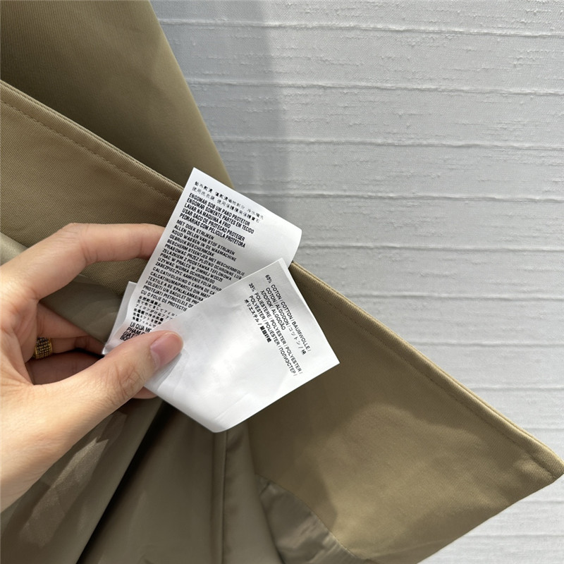 Pra*a waist long trench coat replica designer clothes