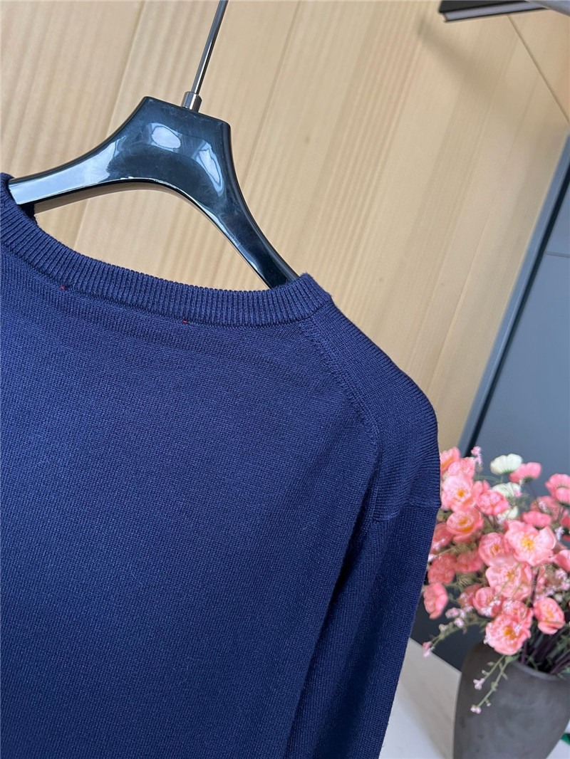 Gvc*1 horsebit intarsia round neck wool sweater replica clothes