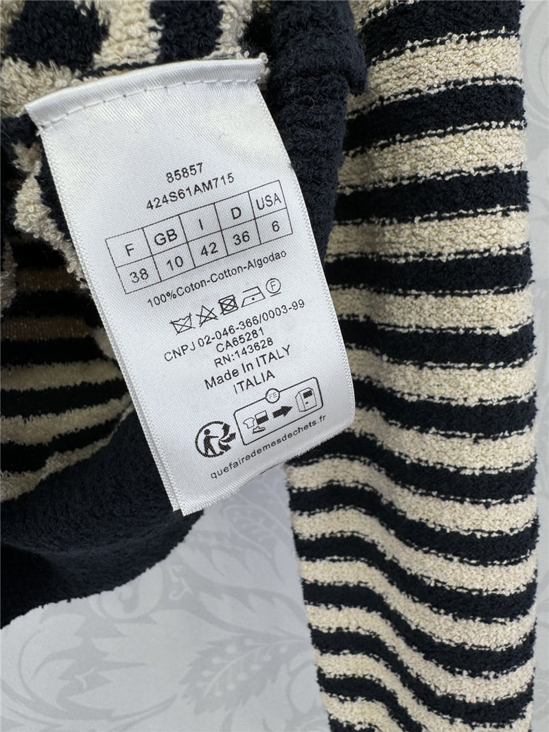 D10r navy collar striped sweater replicas clothes