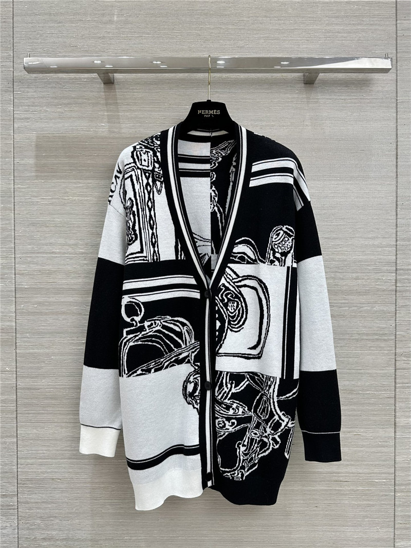 H**me5 golf long-sleeved wool long cardigan replica clothes