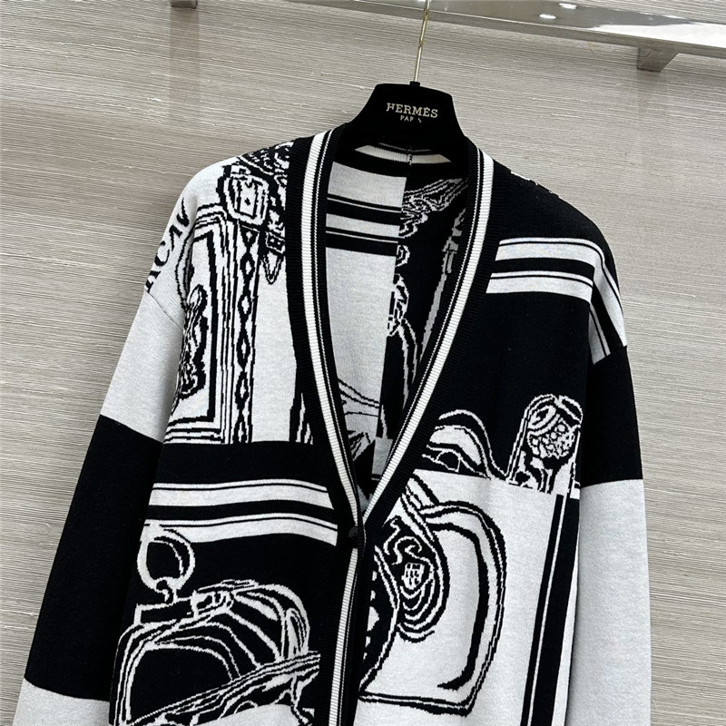 H**me5 golf long-sleeved wool long cardigan replica clothes