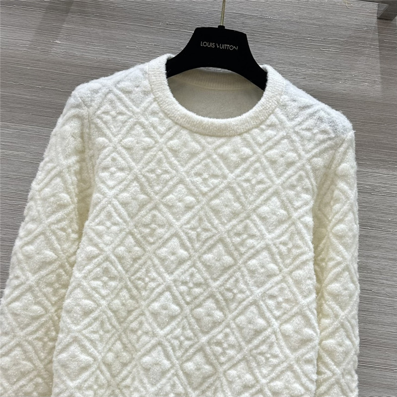 l0vis Vvtt0n lv monogram round neck top replica clothing
