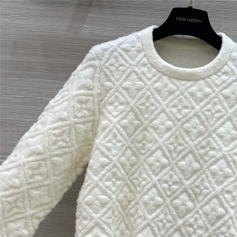 l0vis Vvtt0n lv monogram round neck top replica clothing