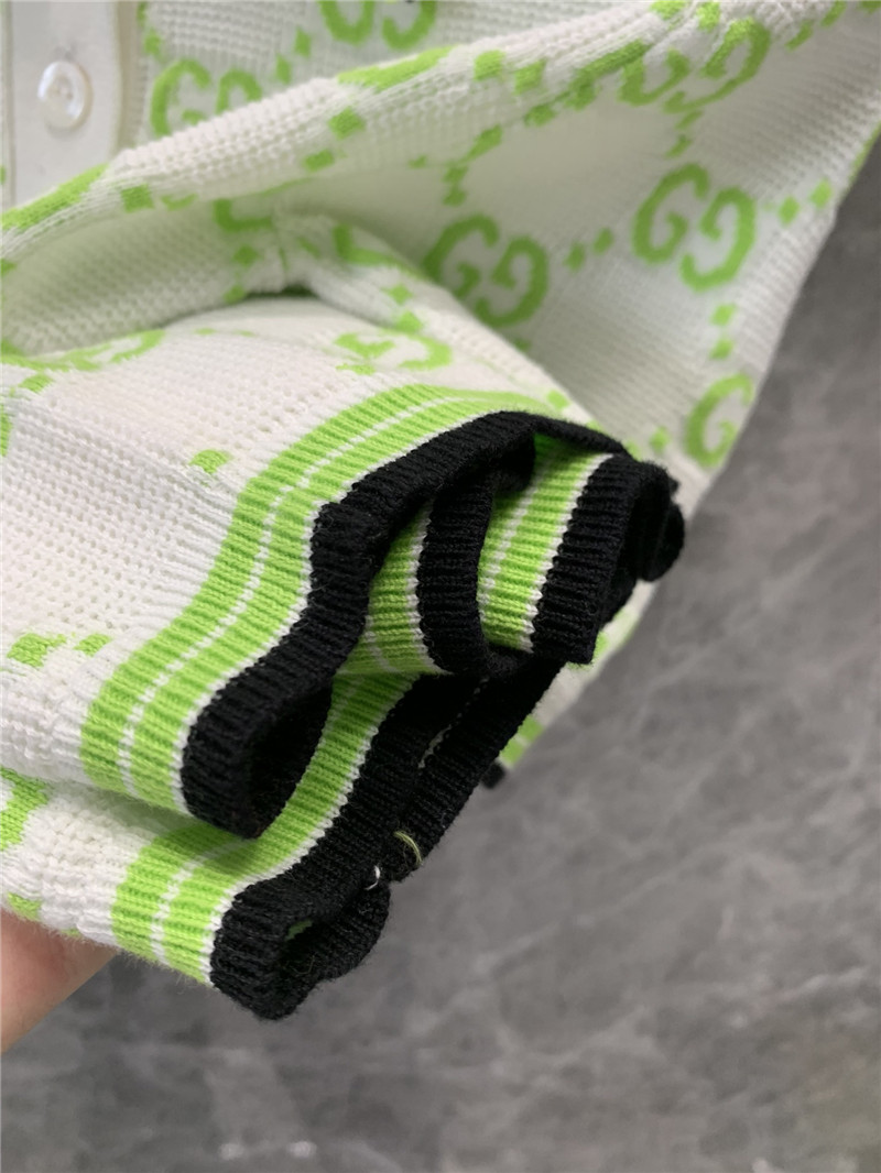 Gvc*1 monogram knitted polo shirt replica d&g clothing
