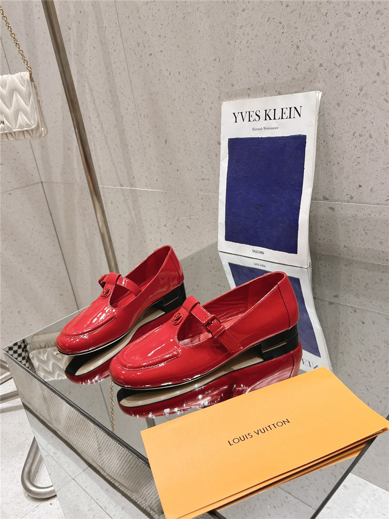 LV Dandy Mary Jane Red Patent Leather