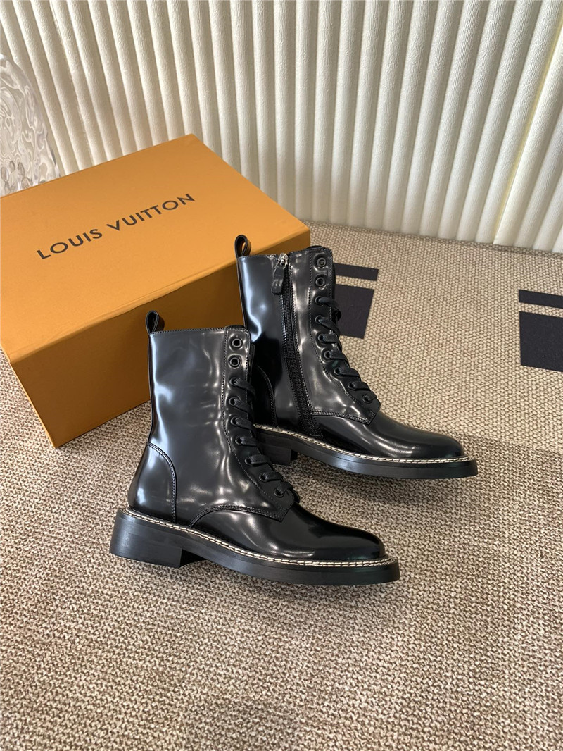 l0vis Vvtt0n patent leather metropolis ranger boots