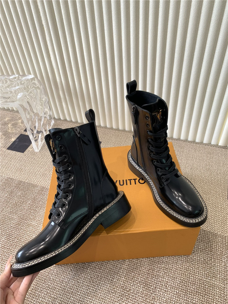 l0vis Vvtt0n patent leather metropolis ranger boots