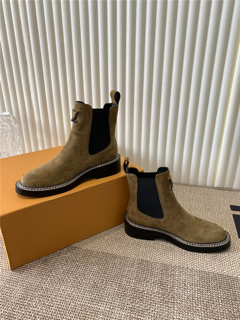 l0vis Vvtt0n brown suede beaubourg ankle chelsea boots