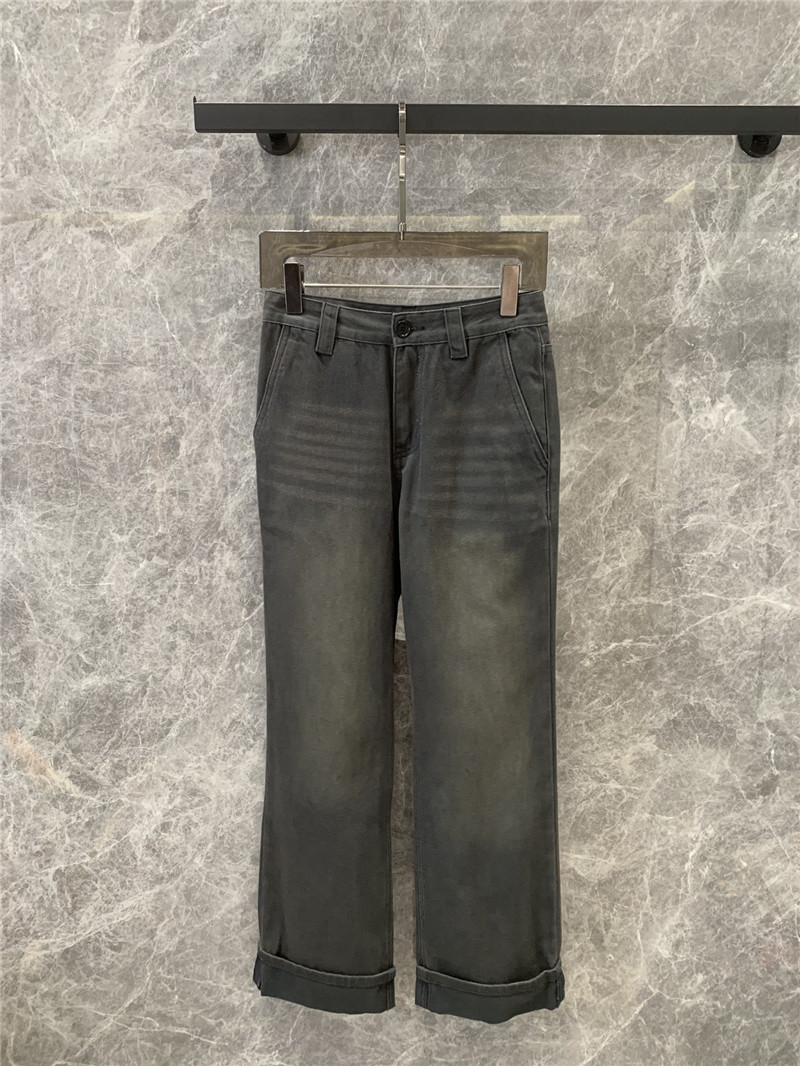 M1um1u washed denim trousers replica clothing sites