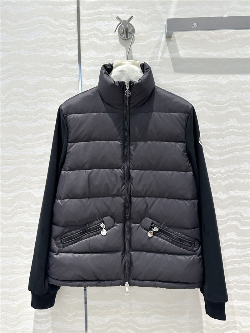 Moncler sweatshirt knitted patchwork down jacket replicas clothes