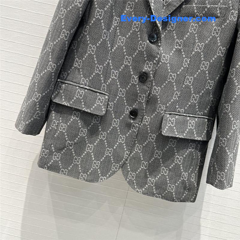 Gvc*1 double g jacquard suit jacket replicas clothes