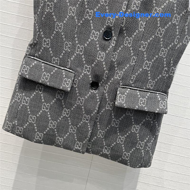 Gvc*1 double g jacquard vest jacket replica d&g clothing