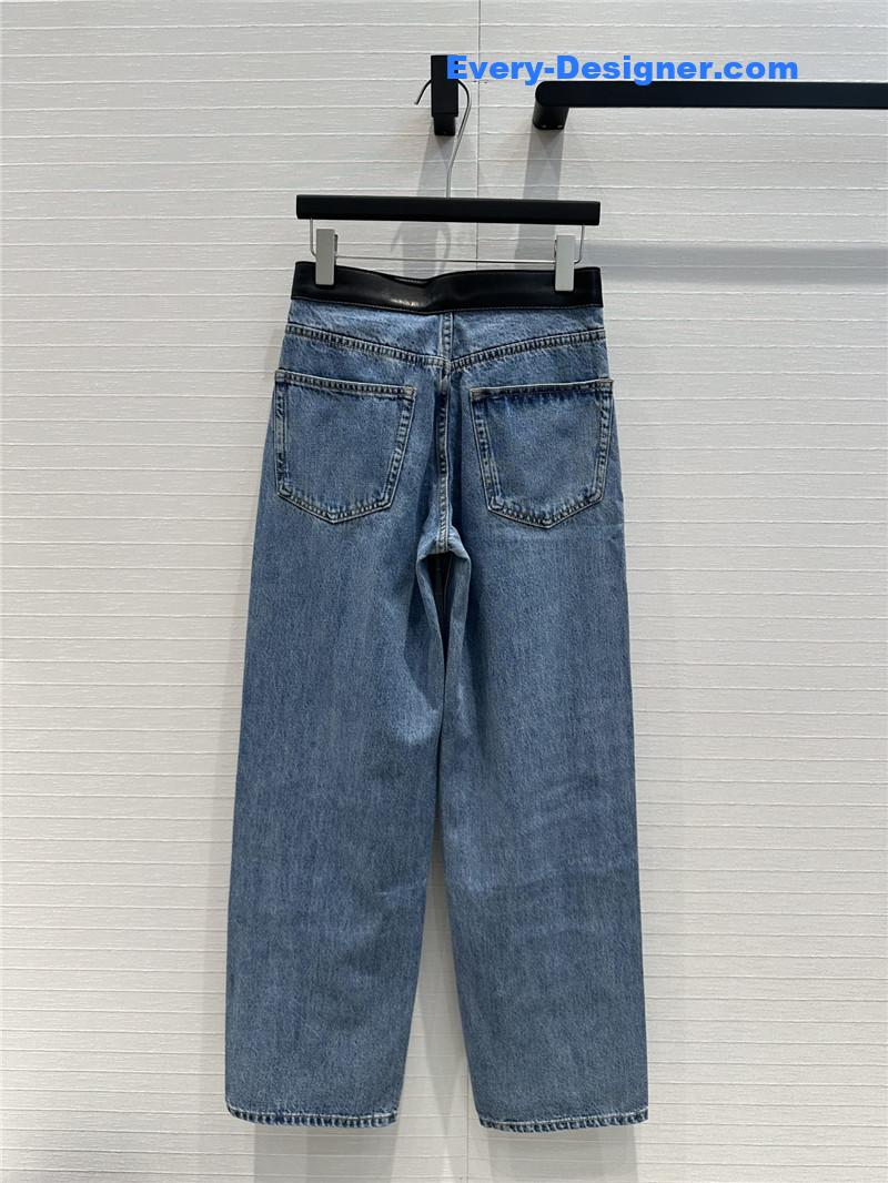 A1exa*der wang belt stitching sickle jeans replica clothes
