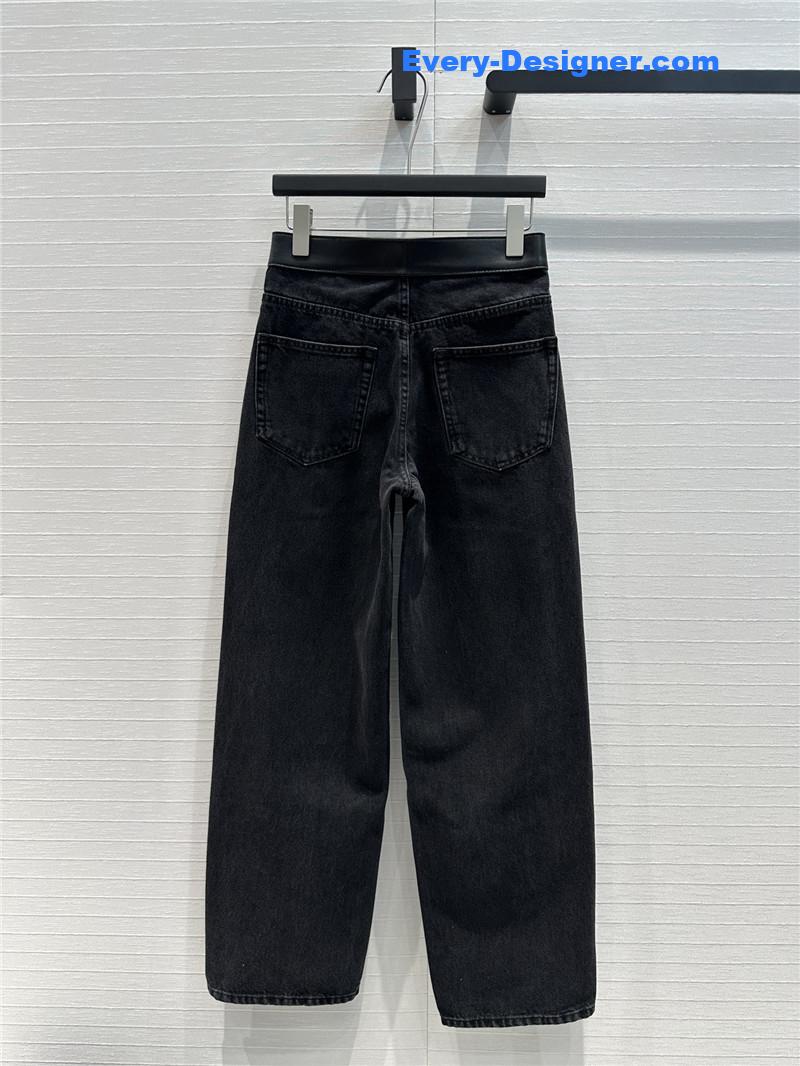 A1exa*der wang belt stitching sickle jeans replica clothes