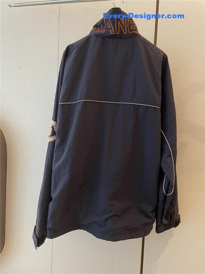 Ch**el color block hooded jacket replicas clothes
