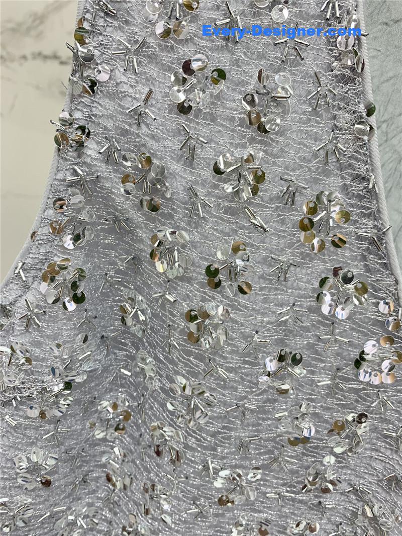 Y51 sequined acetate wrinkled vest set replica d&g clothing