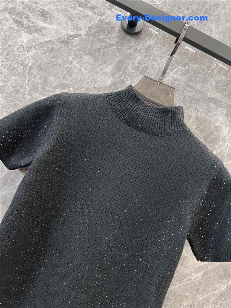 A1exa*der wang knitted short-sleeved top replica clothes