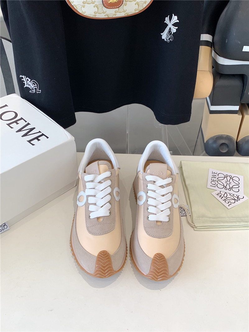 L0ew* flow runner sneakers beige grey