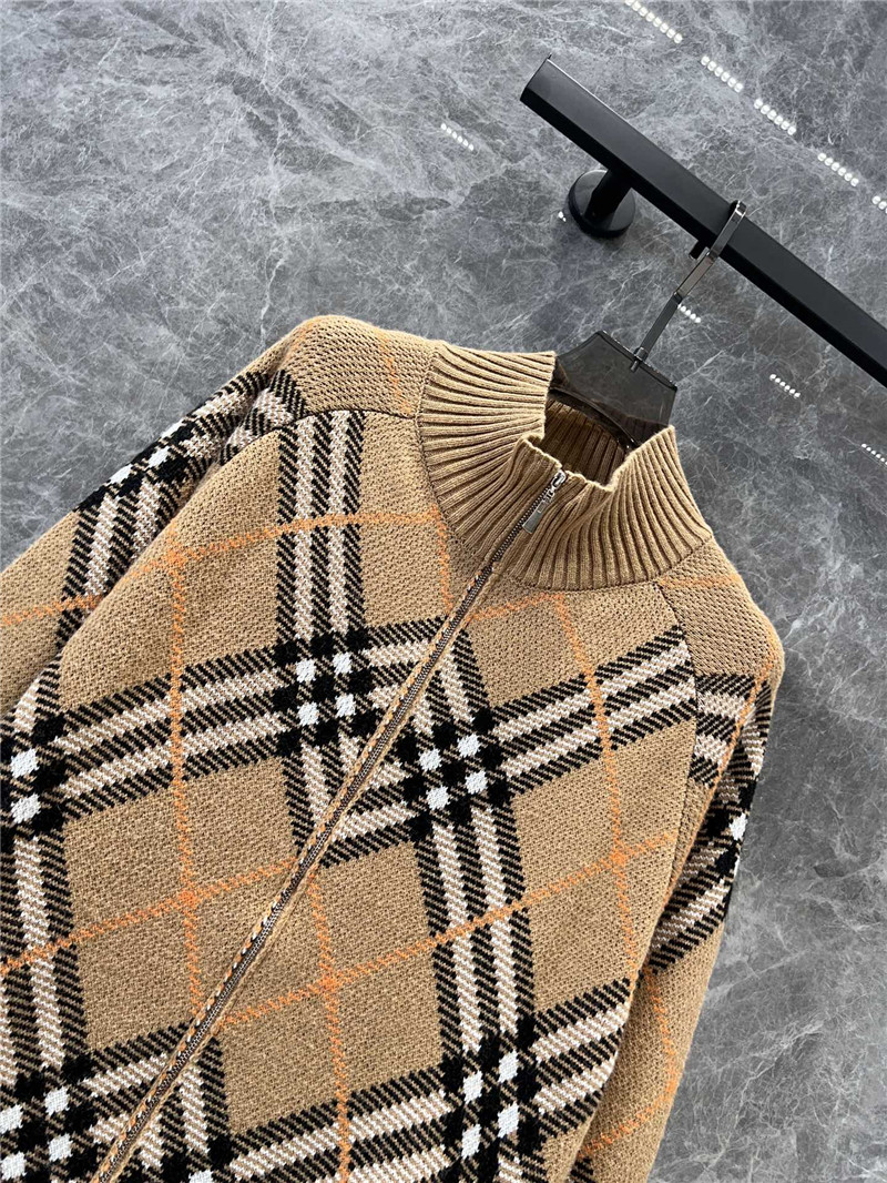 Bv*b*rry zip-up wool knit cardigan replica designer clothes