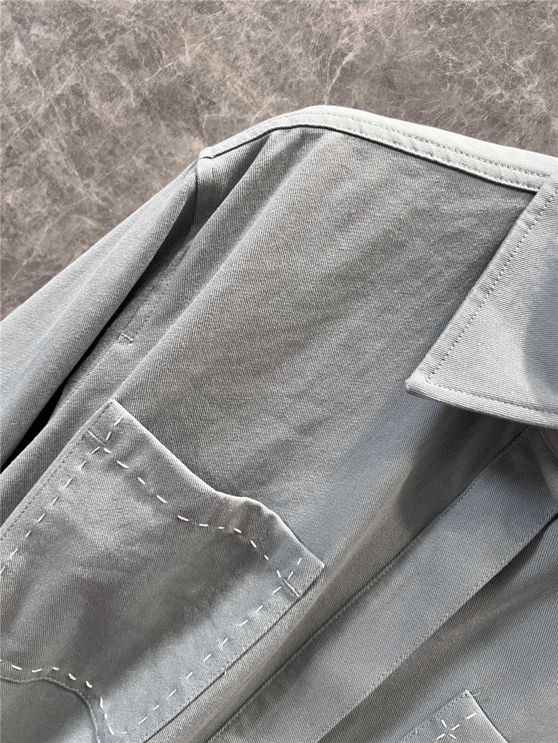 F**di lapel jacket denim coat replica clothing sites