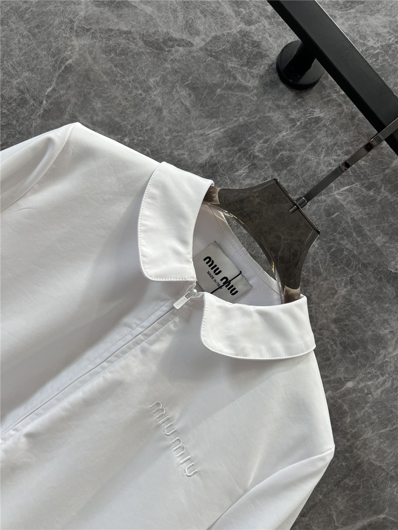 M1um1u baby doll collar shirt dress replica designer clothes