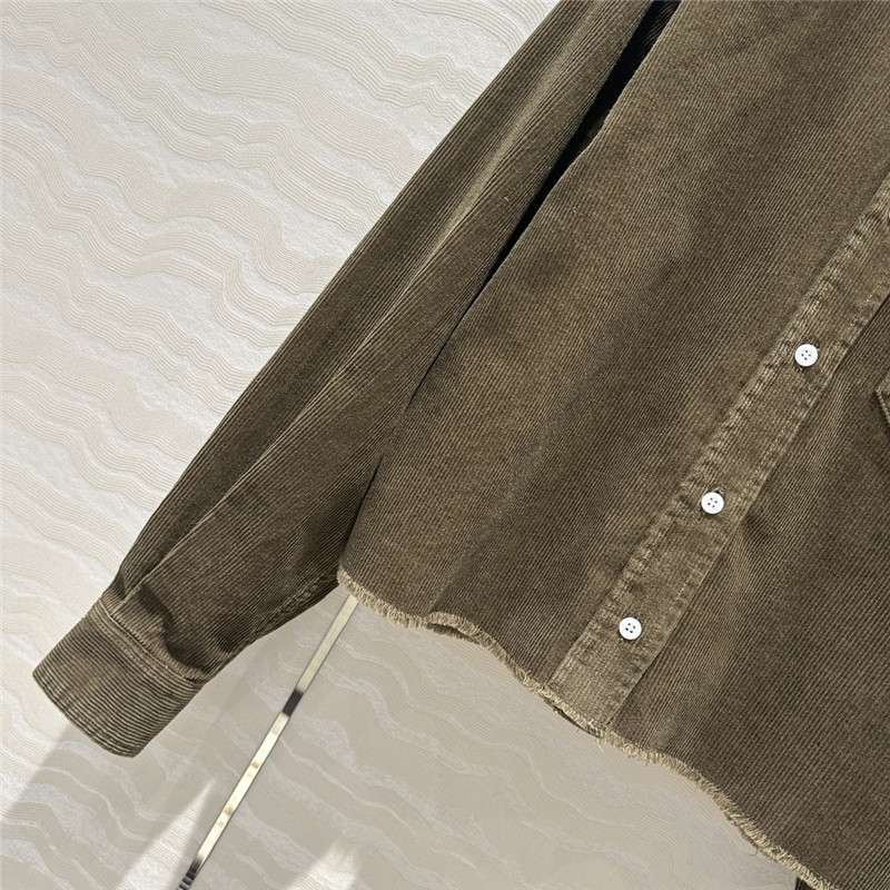 M1um1u corduroy shirt jacket replica d&g clothing