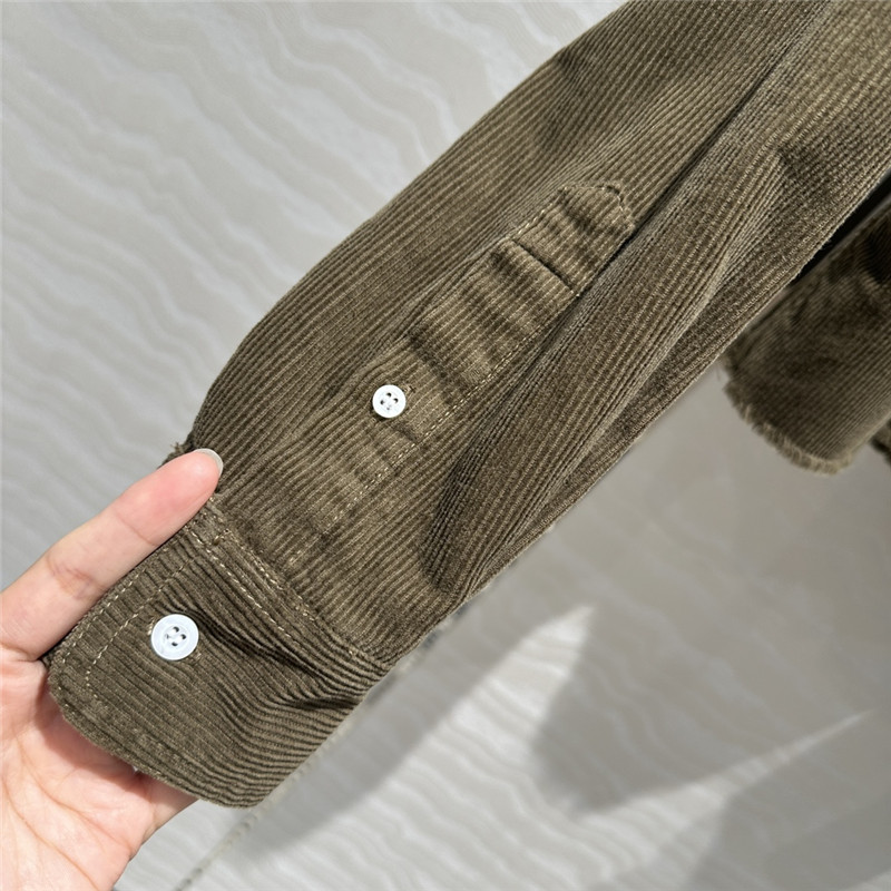 M1um1u corduroy shirt jacket replica d&g clothing