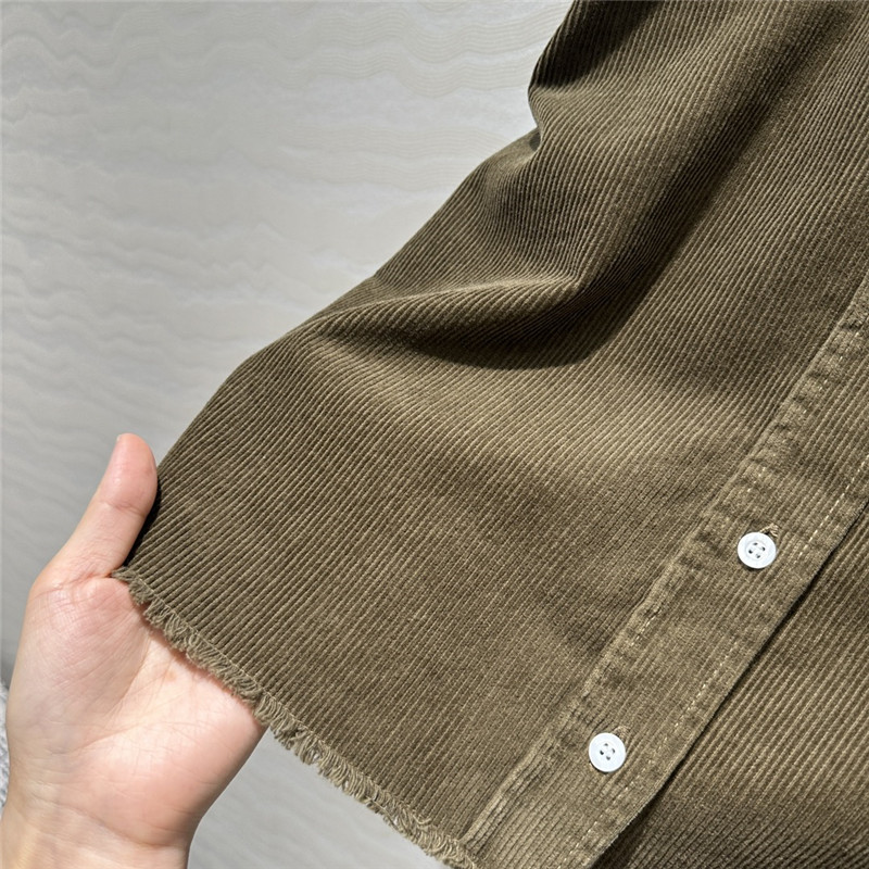 M1um1u corduroy shirt jacket replica d&g clothing