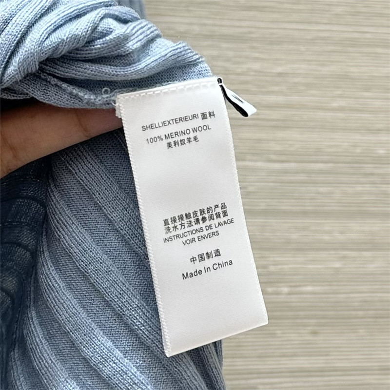 M1um1u slim fit polo collar knit top replicas clothes