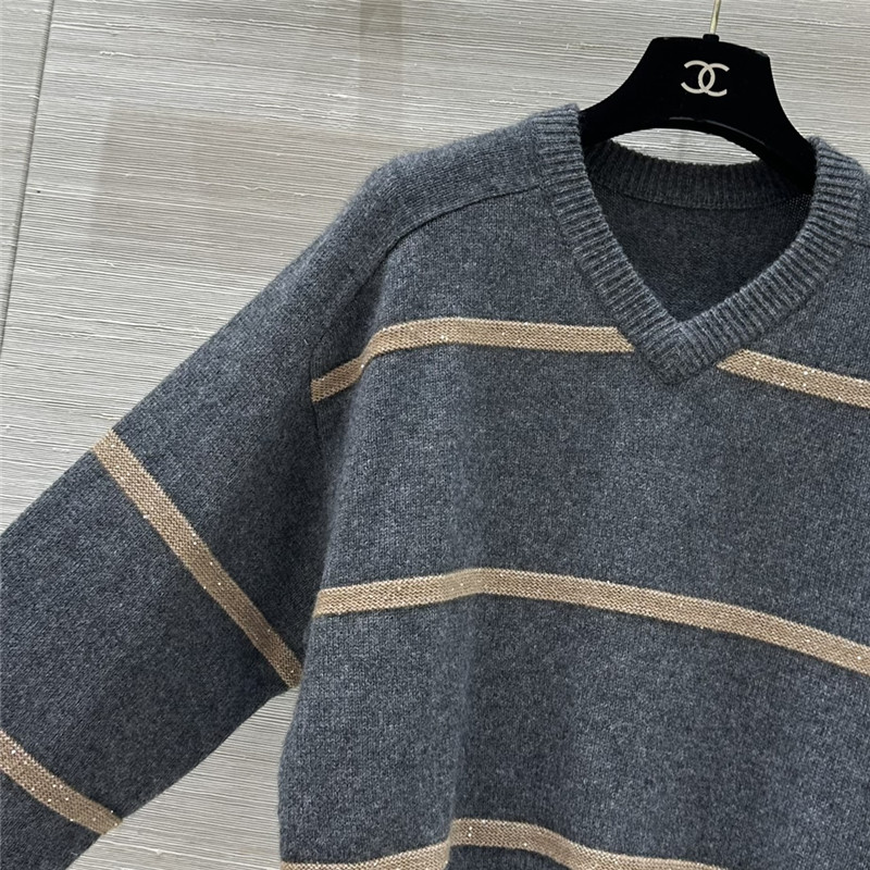 BC cashmere V-neck top replica d&g clothing