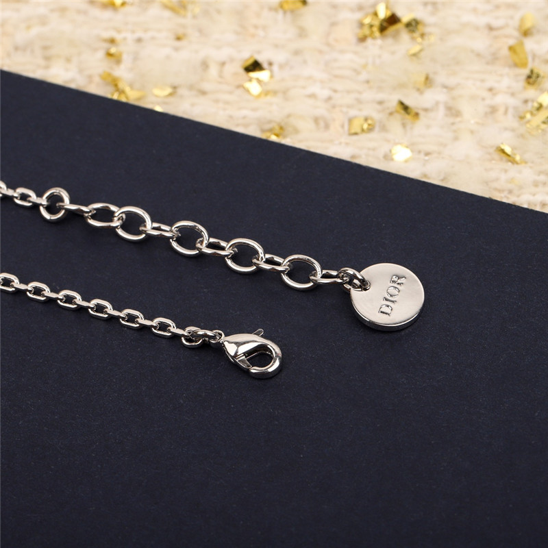 d10r double layer pearl D1am0nd necklace