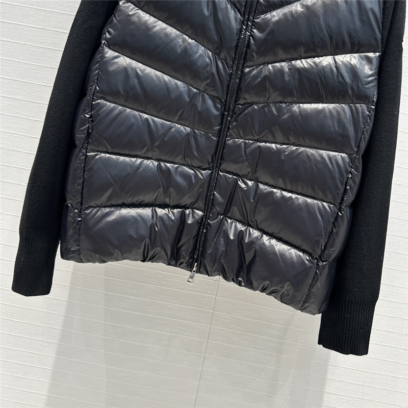 Moncler knitted patchwork down jacket replica clothing sites