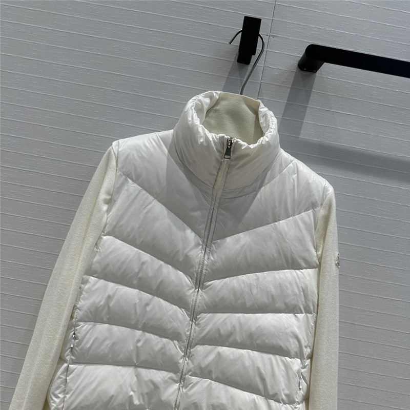 Moncler knitted patchwork down jacket replica clothing sites