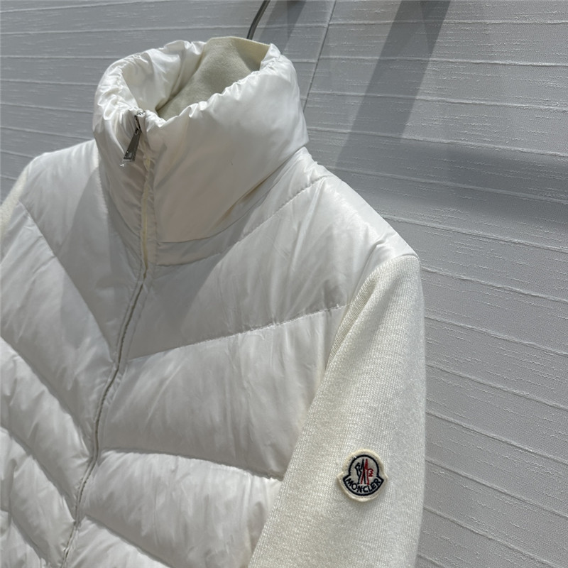 Moncler knitted patchwork down jacket replica clothing sites