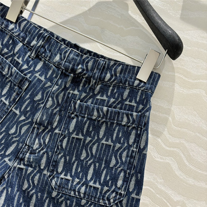 D10r mid-rise double pocket denim shorts replica clothes