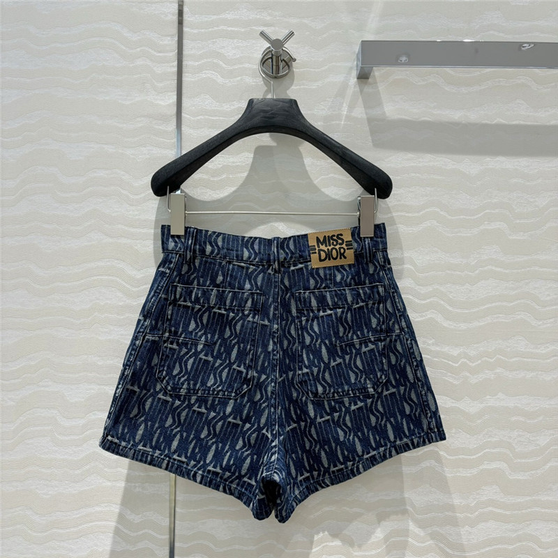 D10r mid-rise double pocket denim shorts replica clothes