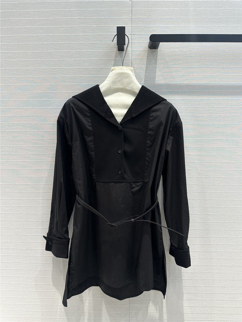 D10r navy style shawl collar shirt replica designer clothes