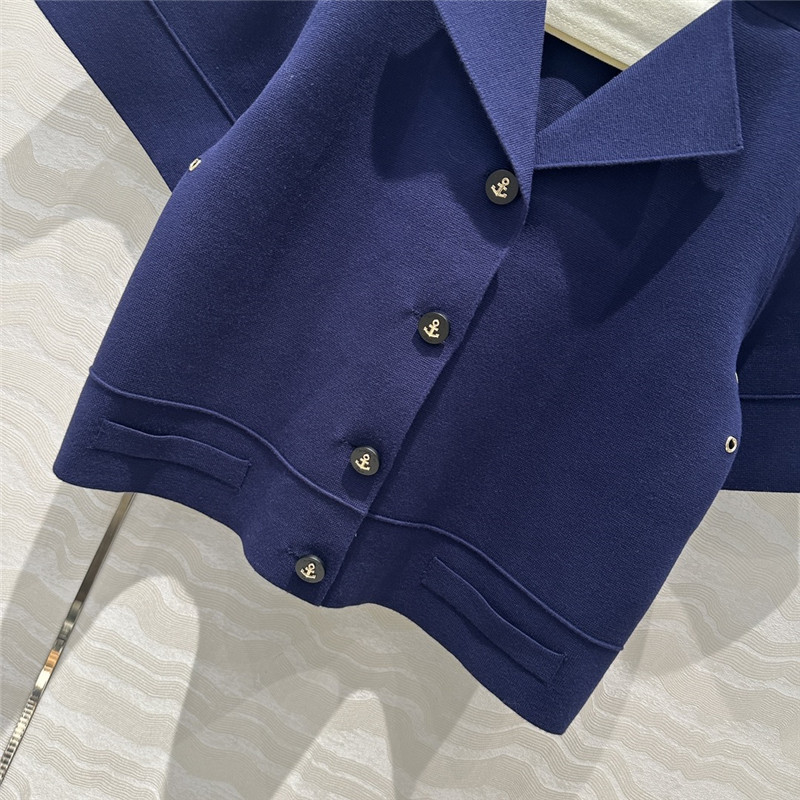 D10r navy style lapel small jacket replica d&g clothing