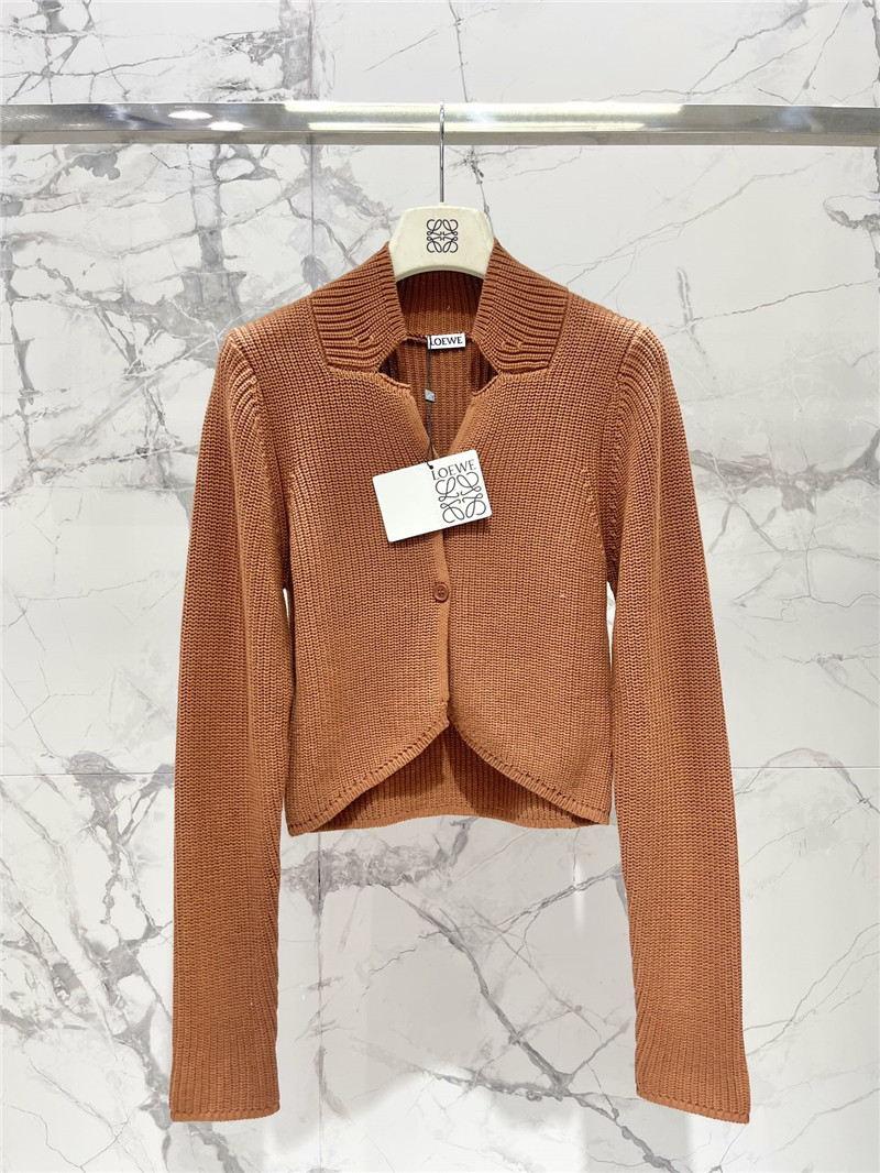 L0ew* ribbed wool cardigan replica designer clothes