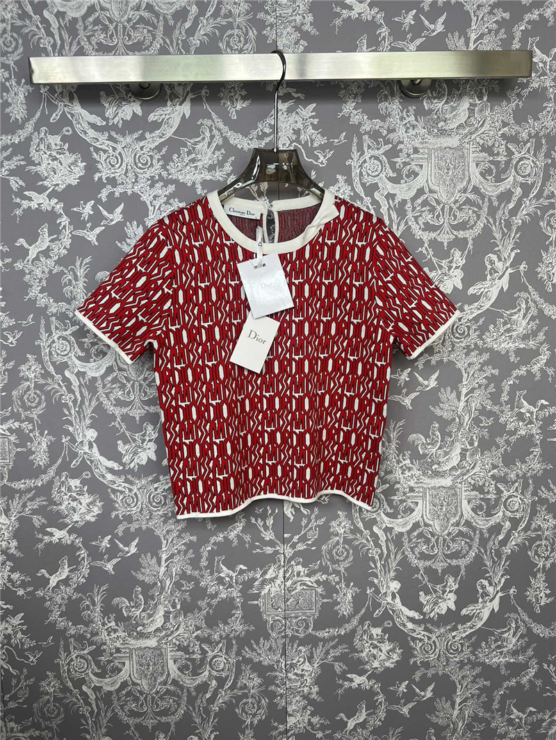 D10r knitted round neck short sleeves replica designer clothes