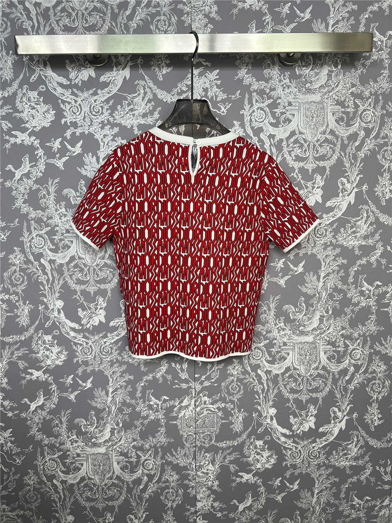 D10r knitted round neck short sleeves replica designer clothes