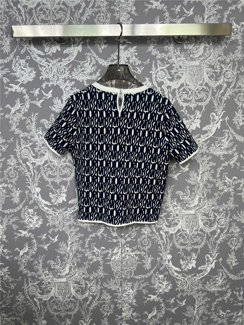 D10r knitted round neck short sleeves replica designer clothes