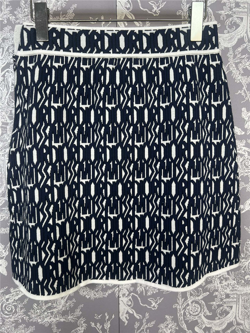 D10r logo knitted waist skirt replica d&g clothing