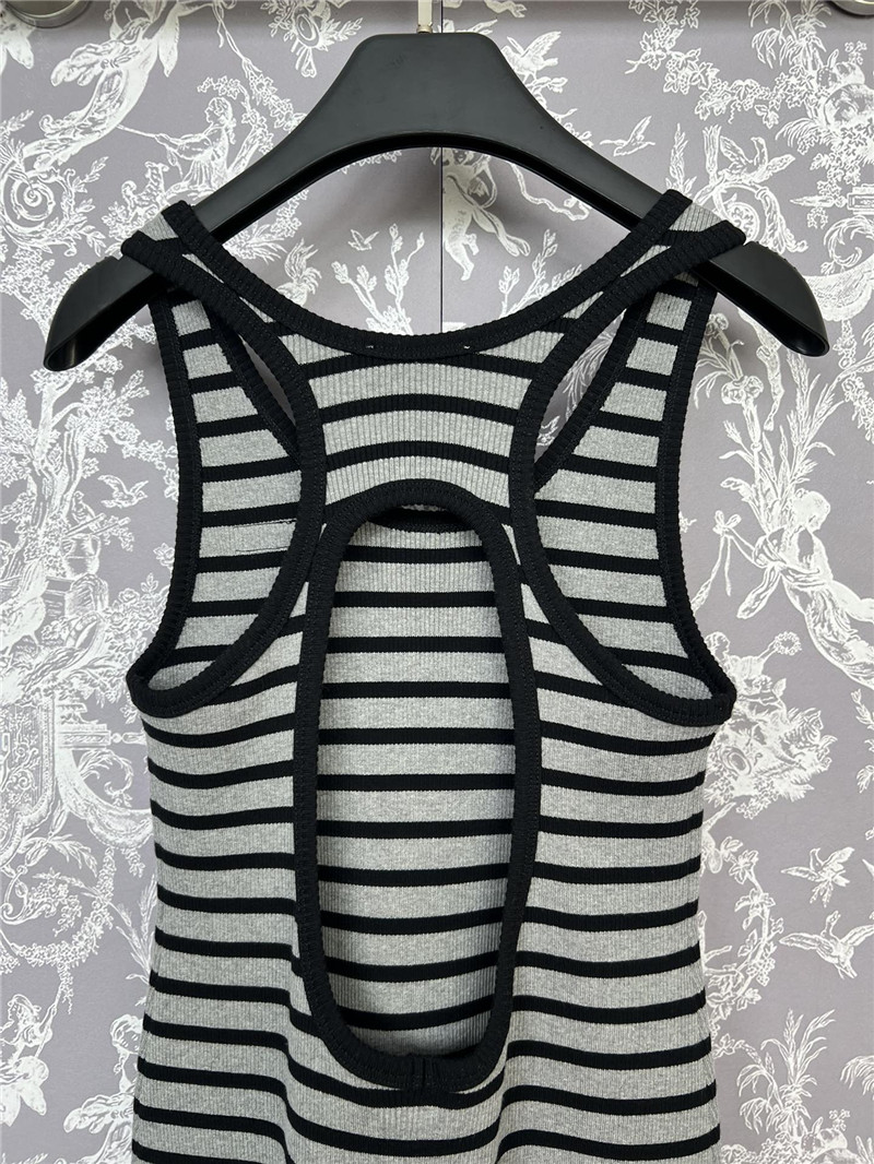 M1um1u letter striped stretch dress replica clothes