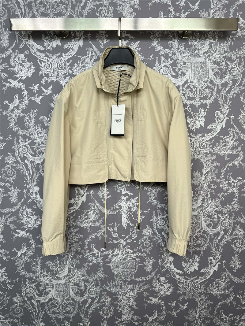 F**di stand collar coat replicas clothes
