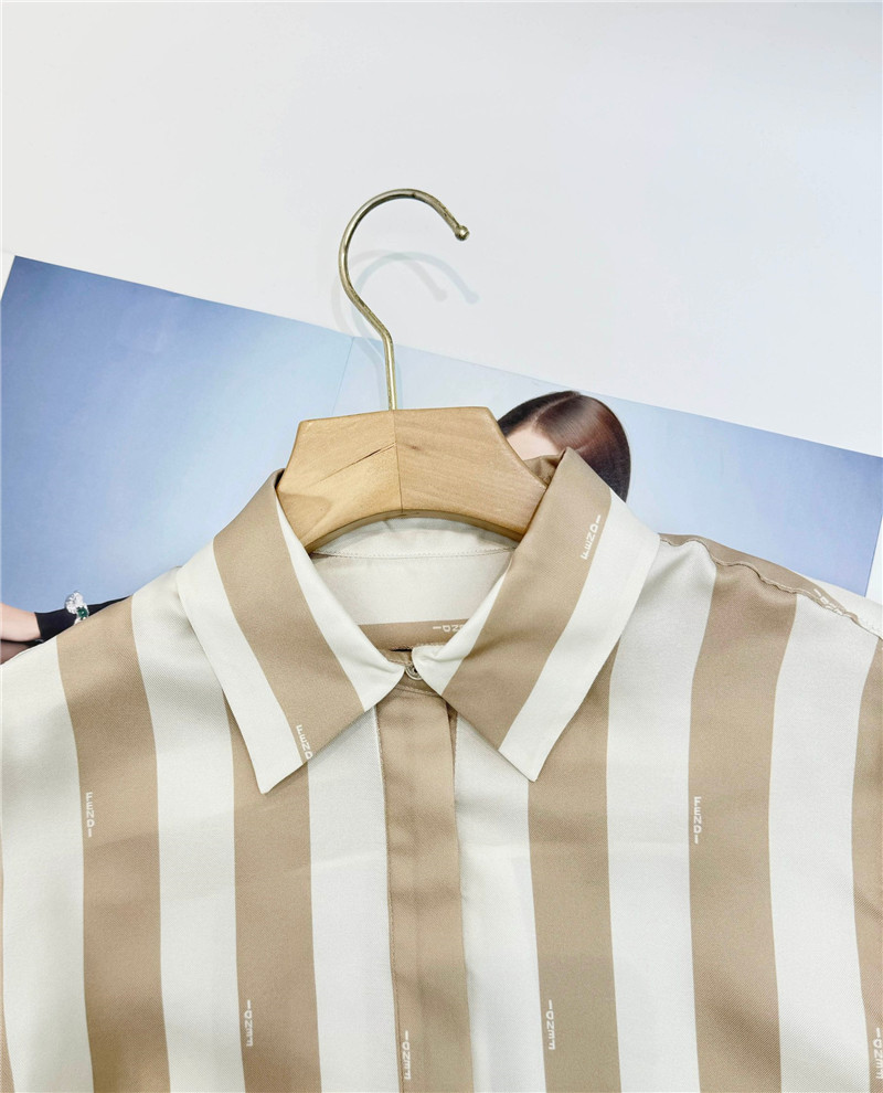 F**di printed silk shirt replica d&g clothing