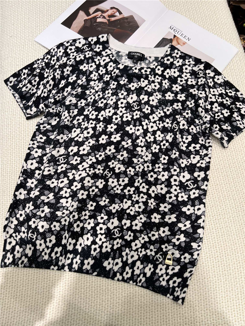 Ch**el new floral tops cheap replica designer clothes