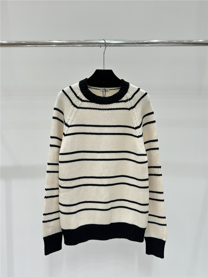 M1um1u knitted round neck long sleeve replica clothing sites
