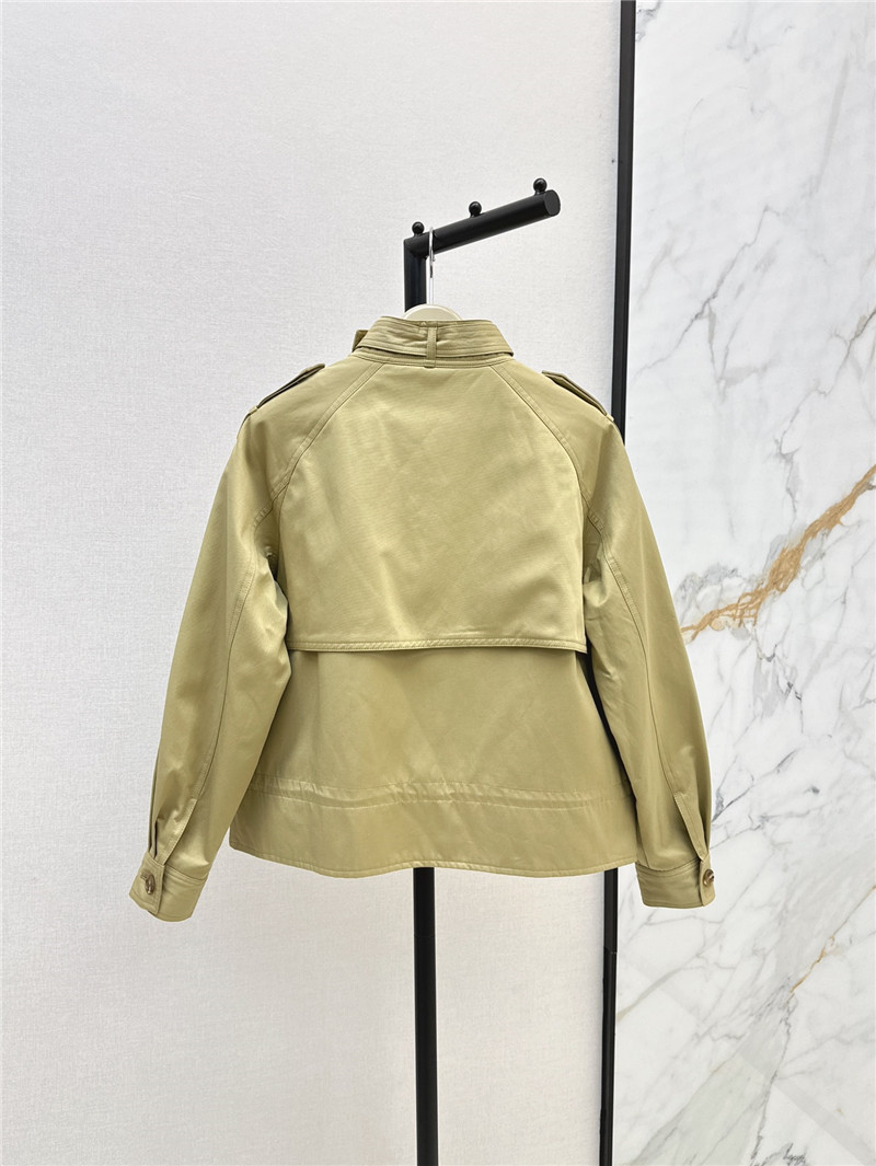 Bv*b*rry small stand collar waist design trench coat replicas clothes